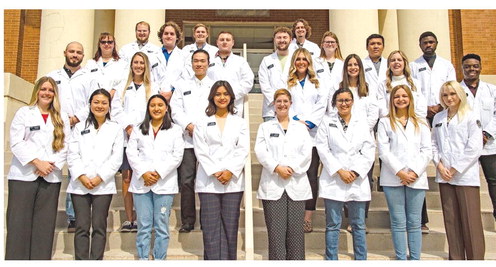 ◄ The Southwestern Oklahoma State University College of Pharmacy welcomes its Fall 2022 admission class. Provided