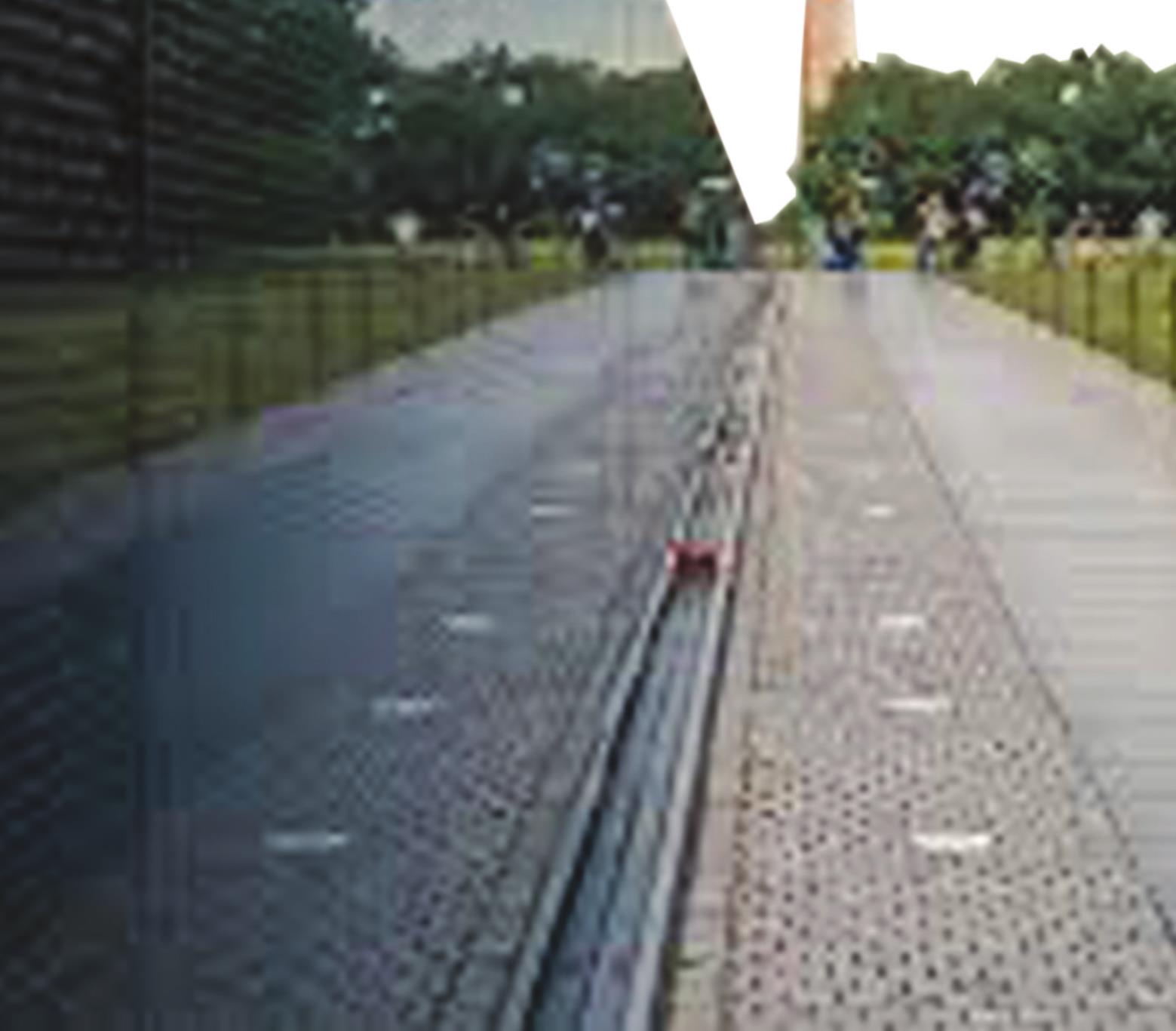 Pictured at left is the Vietnam Memorial Wall in Washington, D.C. Larry Williams currently is working to bring a replica of the wall to Weatherford permanently. Provided