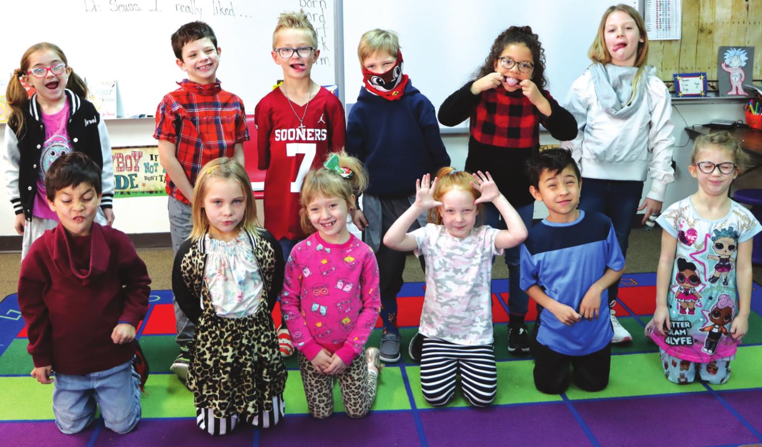 Members of Edie Visnieski’s first grade class