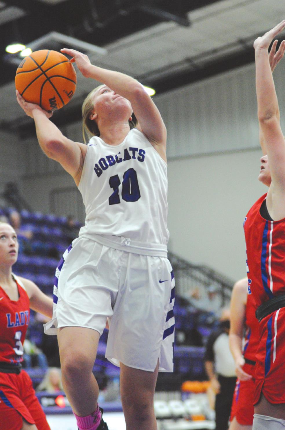 Rees Berkey led the Lady Bobcats with 24 points against Gracemont. Josh Burton/WDN