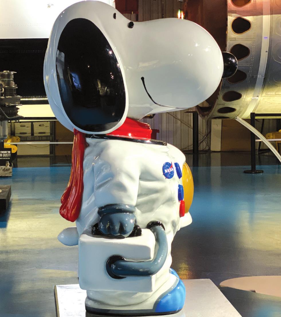 Pictured is the Snoopy statue at the Stafford Air &amp; Space Museum in Weatherford. Provided