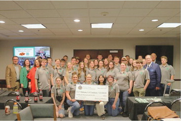 Oklahoma 4-H Innovate Summit participants receive a $25,000 contribution from the Masonic Charity Foundation to provide STEM training sessions statewide.