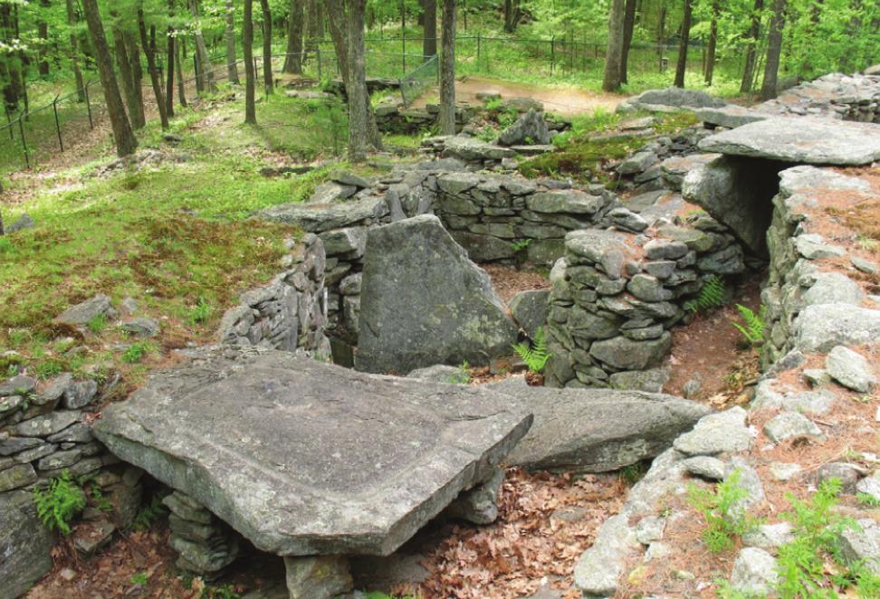 Police have made an arrest following a 15-month-long investigation into vandalism at a group of rock configurations in New Hampshire called “America’s Stonehenge.” Provided
