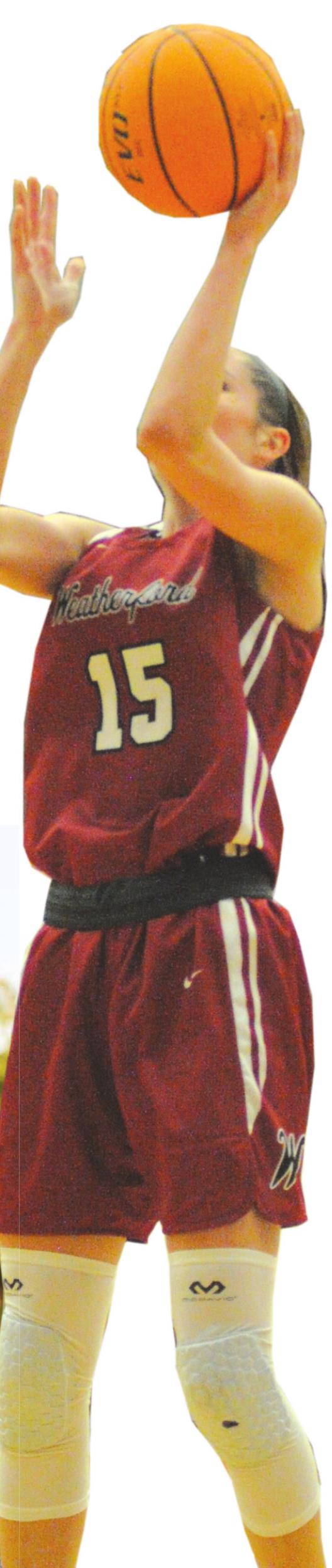 Weatherford High School senior Ashlyn Sage has verbally committed to play women’s basketball at the University of Arkansas next season. Josh Burton/WDN