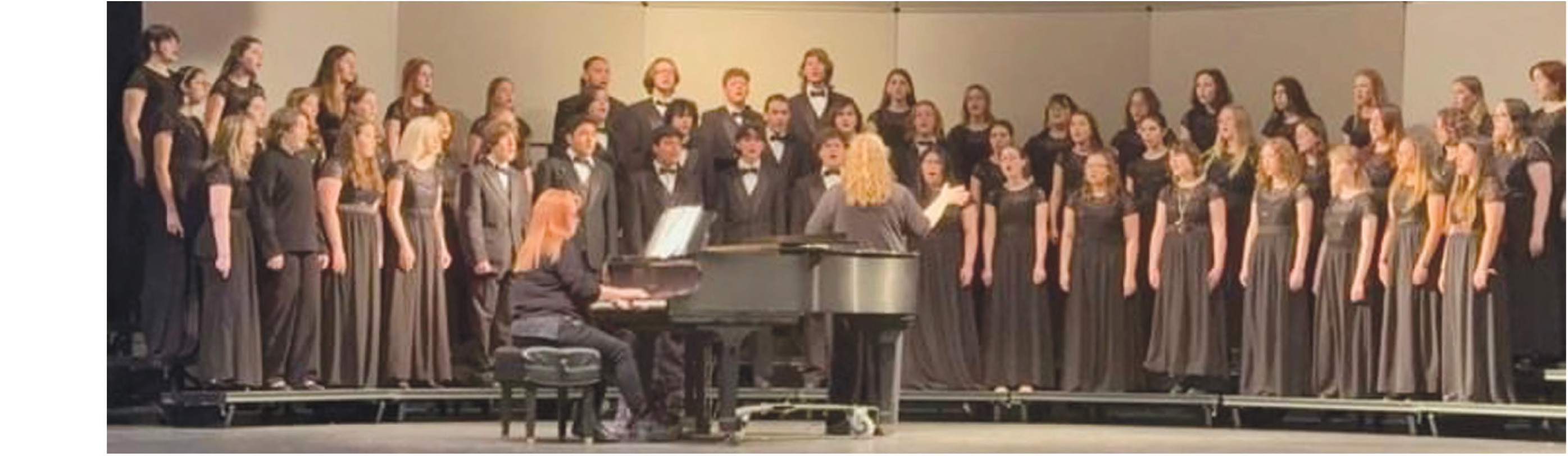 The Weatherford High School choir receives straight ones Friday afternoon at the state competition at Oklahoma Baptist University.