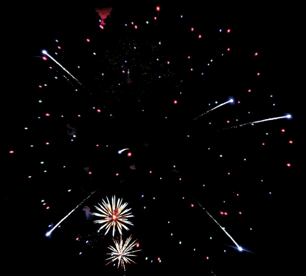 Pictured above is a portion of the grand finale from the Weatherford Rotary Club’s 2019 Fourth of July Celebration. Leanna Cook/WDN