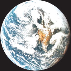 A view of Earth as photographed by the Apollo 10 crew.