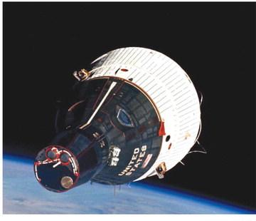 Gen. Tom Stafford piloted Gemini 9, pictured above. The ship launched June 3,1966. Photo courtesy of NASA