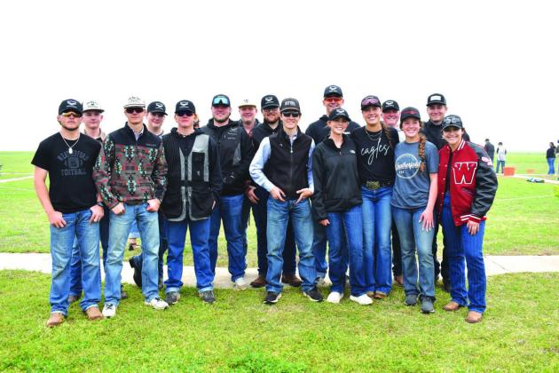 ◄ The Weatherford High School trap shooting team competes at the state competition this week. Mondi Parker/WDN